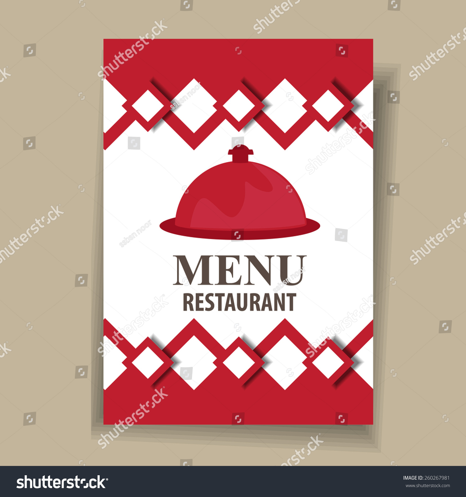 Restaurant Menu Design Template 스톡 벡터로열티 프리 260267981 Shutterstock 5613