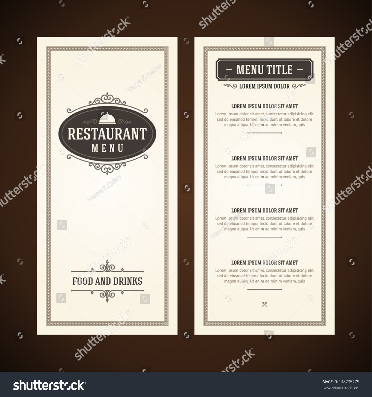 2,399,830 Restaurant menu Images, Stock Photos & Vectors | Shutterstock