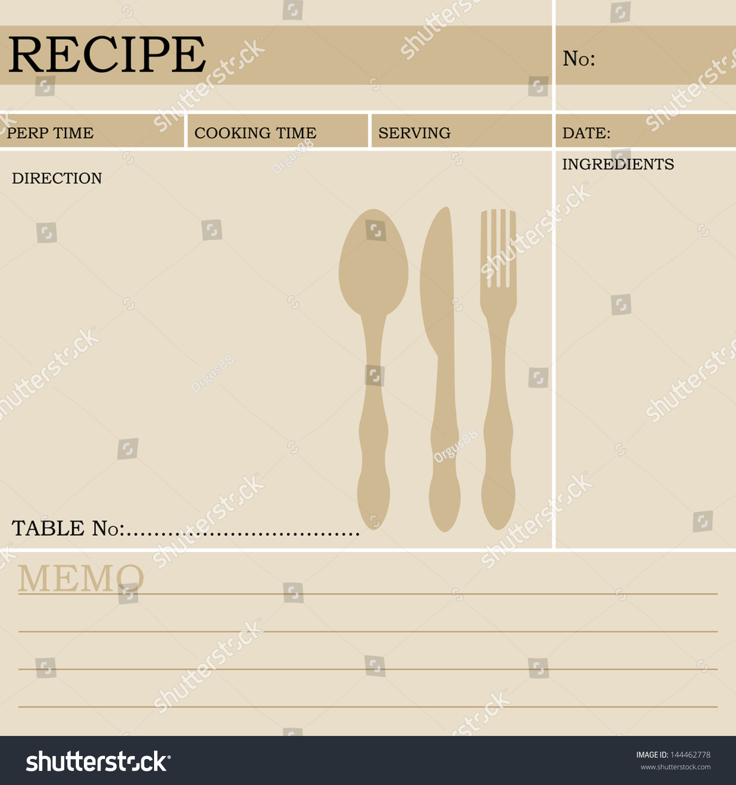 Suchen Sie nach Restaurant Recipe Kitchen Note Template Menu With Regard To Restaurant Recipe Card Template