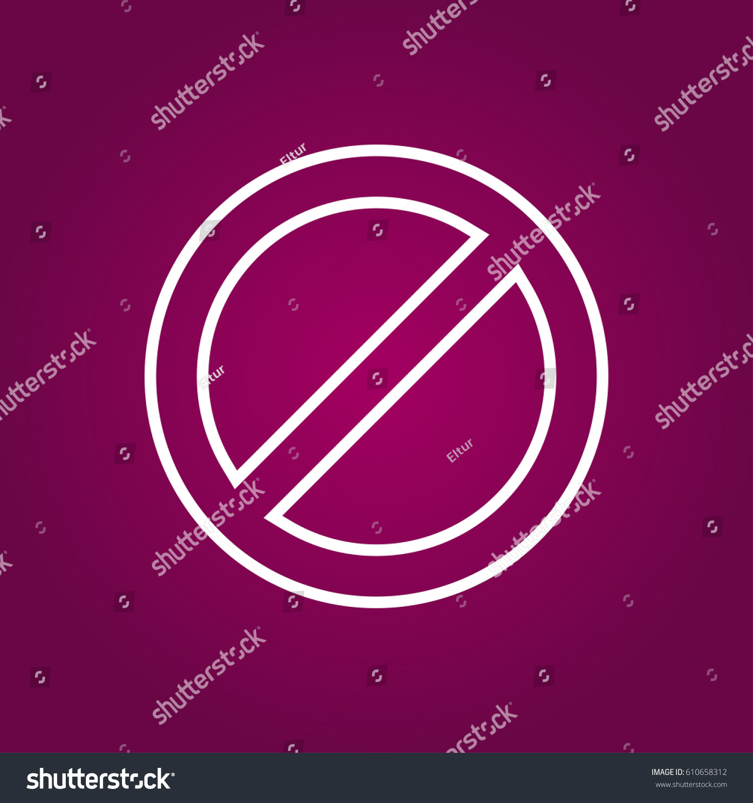 Restriction Sign Stock Vector Royalty Free 610658312 Shutterstock