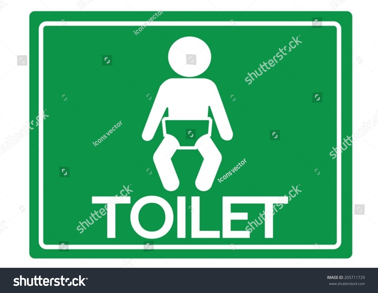 Restroom Symbol Baby Toilet Icons Stock Vector (Royalty Free) 205711729 ...