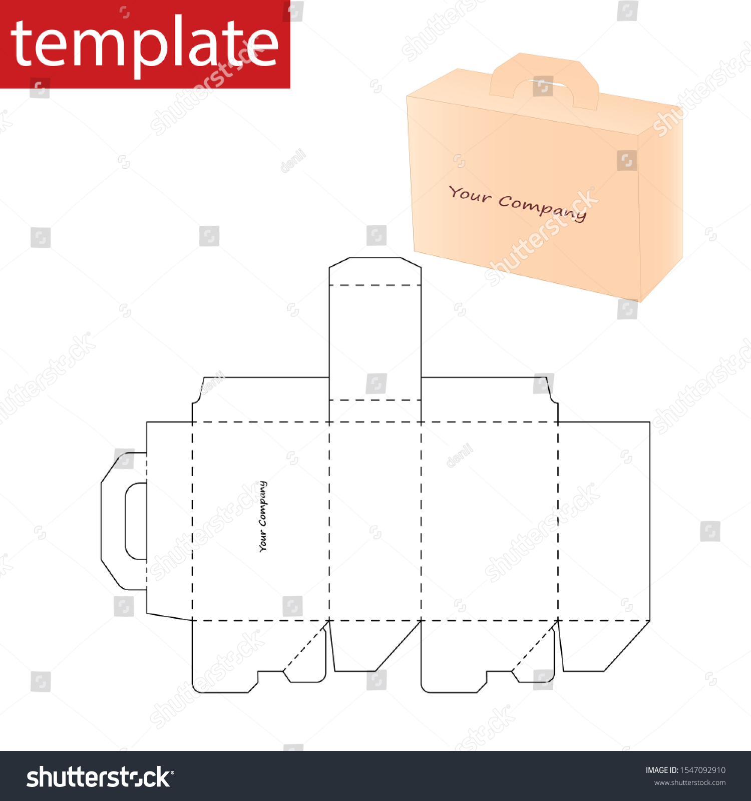 Retail Box Diagram Template Stock Vector (Royalty Free) 1547092910