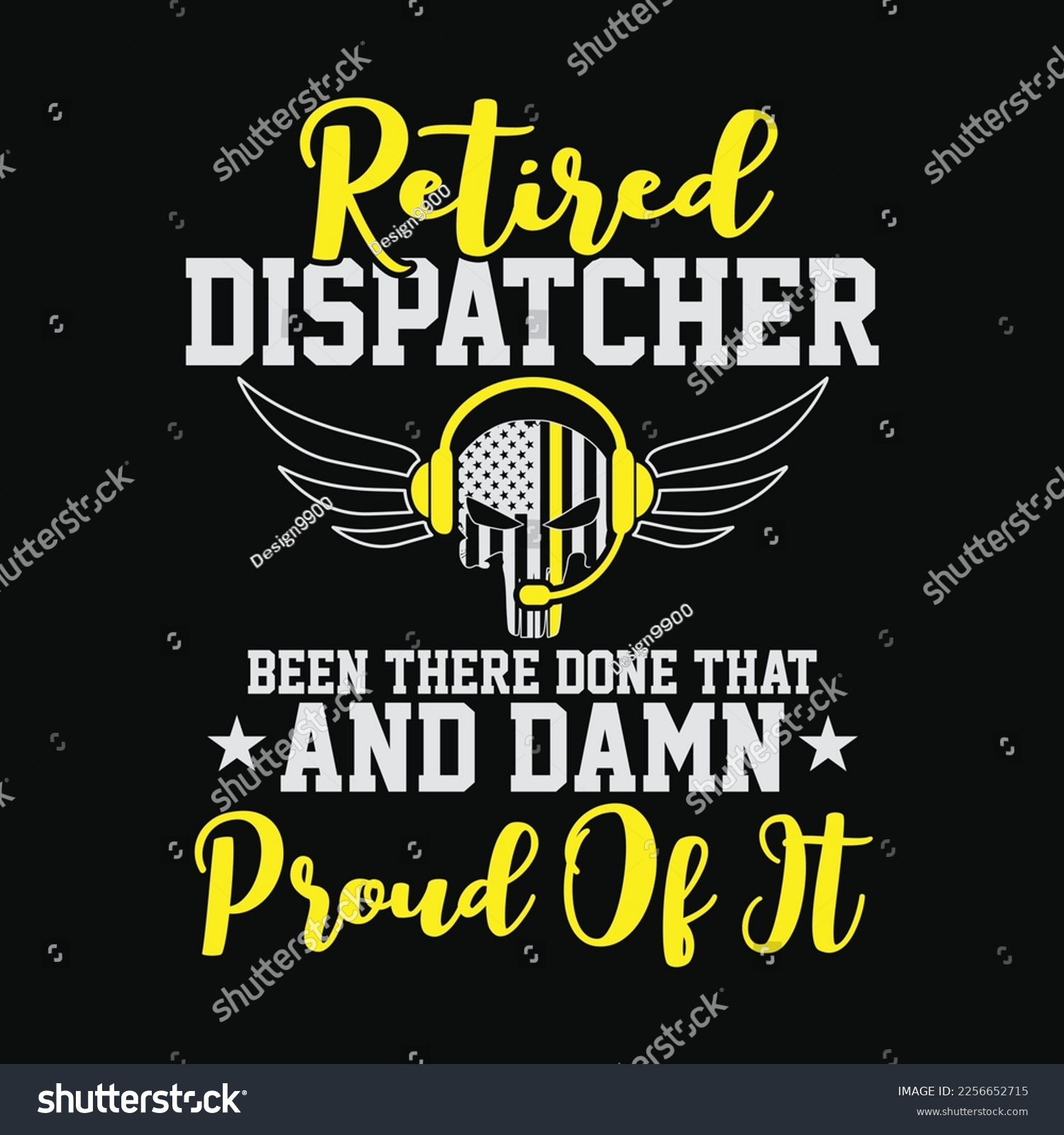 SVG of Retired 911 Dispatcher Damn Proud Of It svg