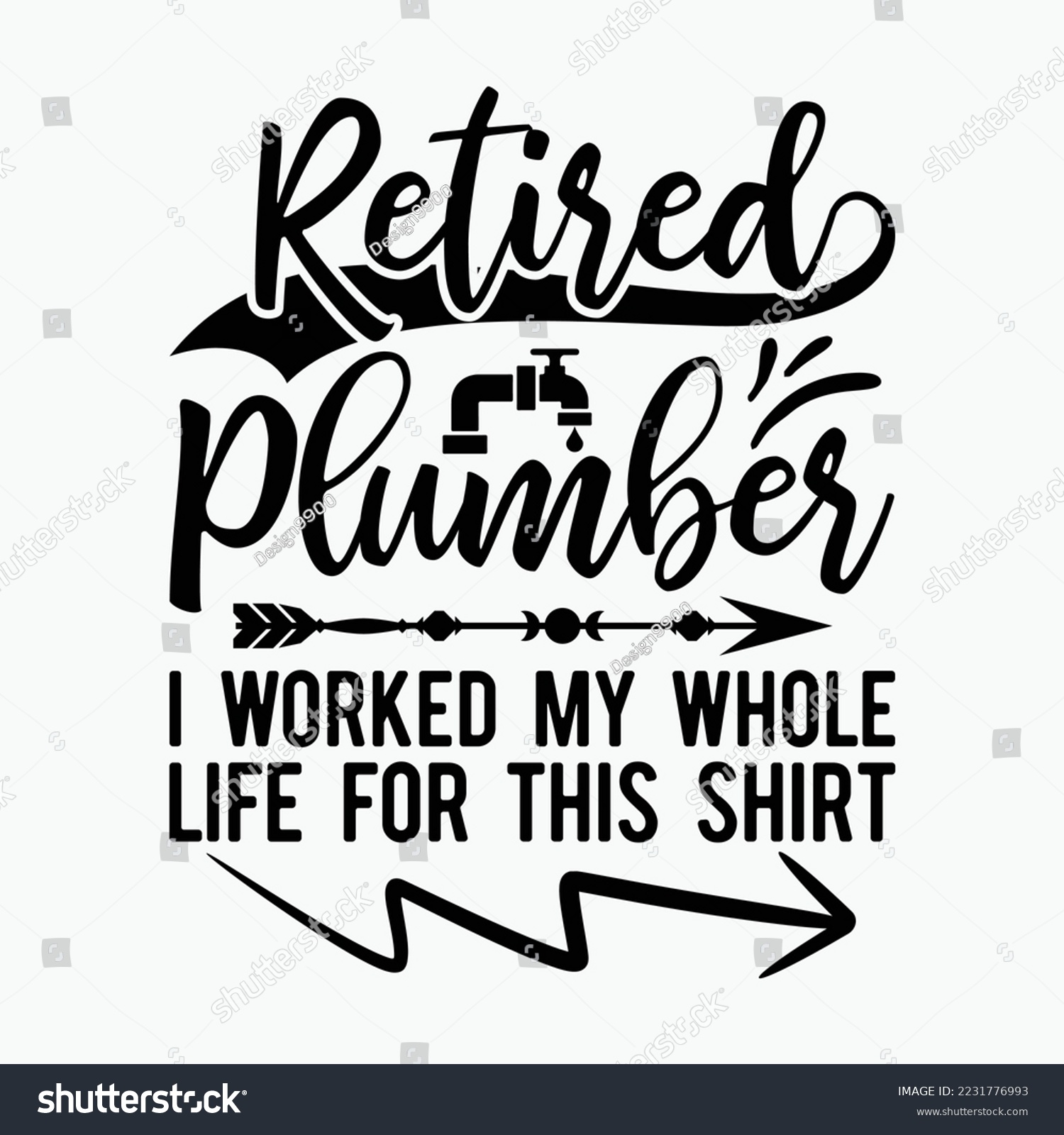 SVG of Retired Plumber Cool Retirements svg design svg