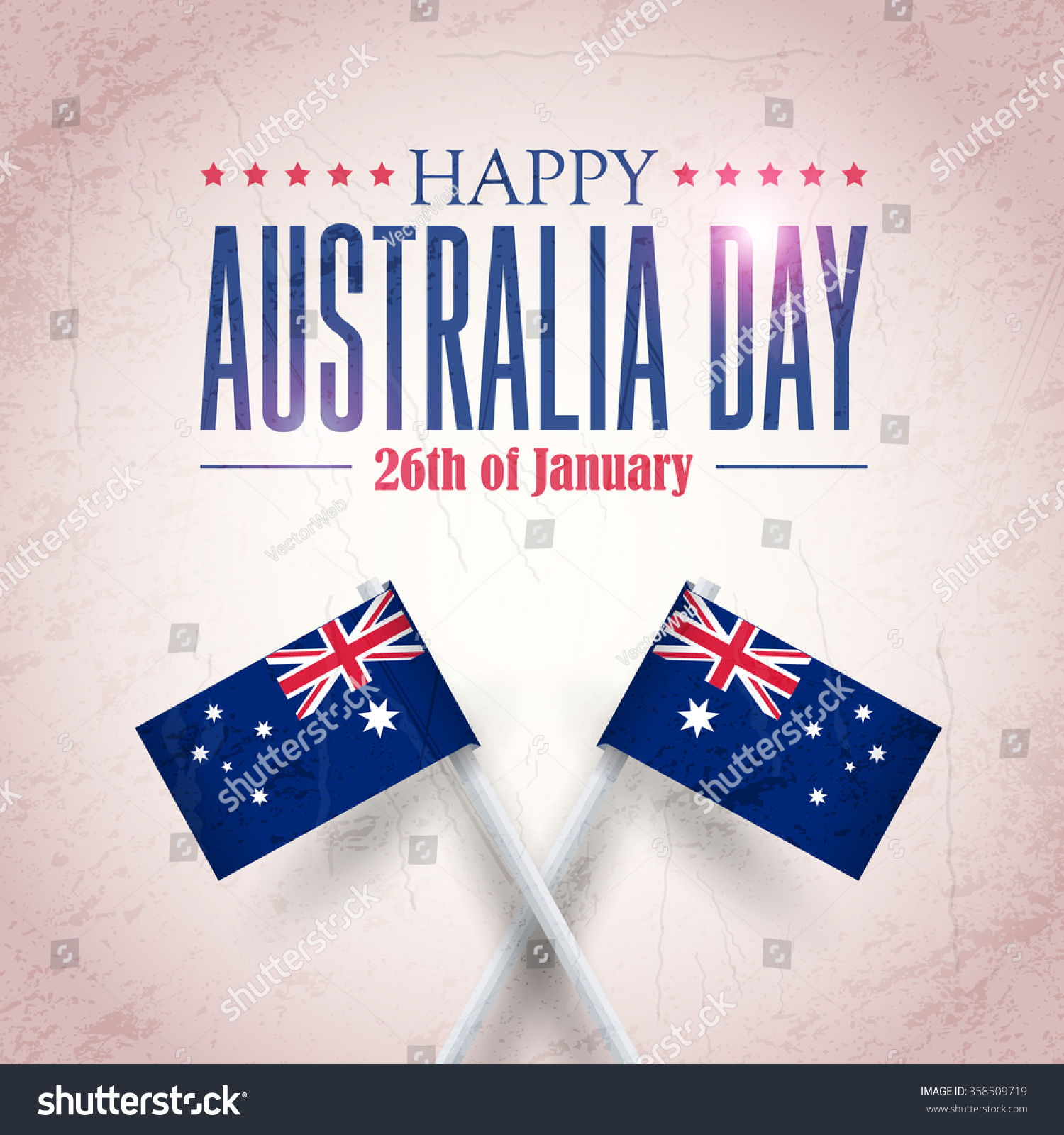 SVG of Retro Background of Australia Day, National Celebration Card, Grunge Badges Vector Emblem svg