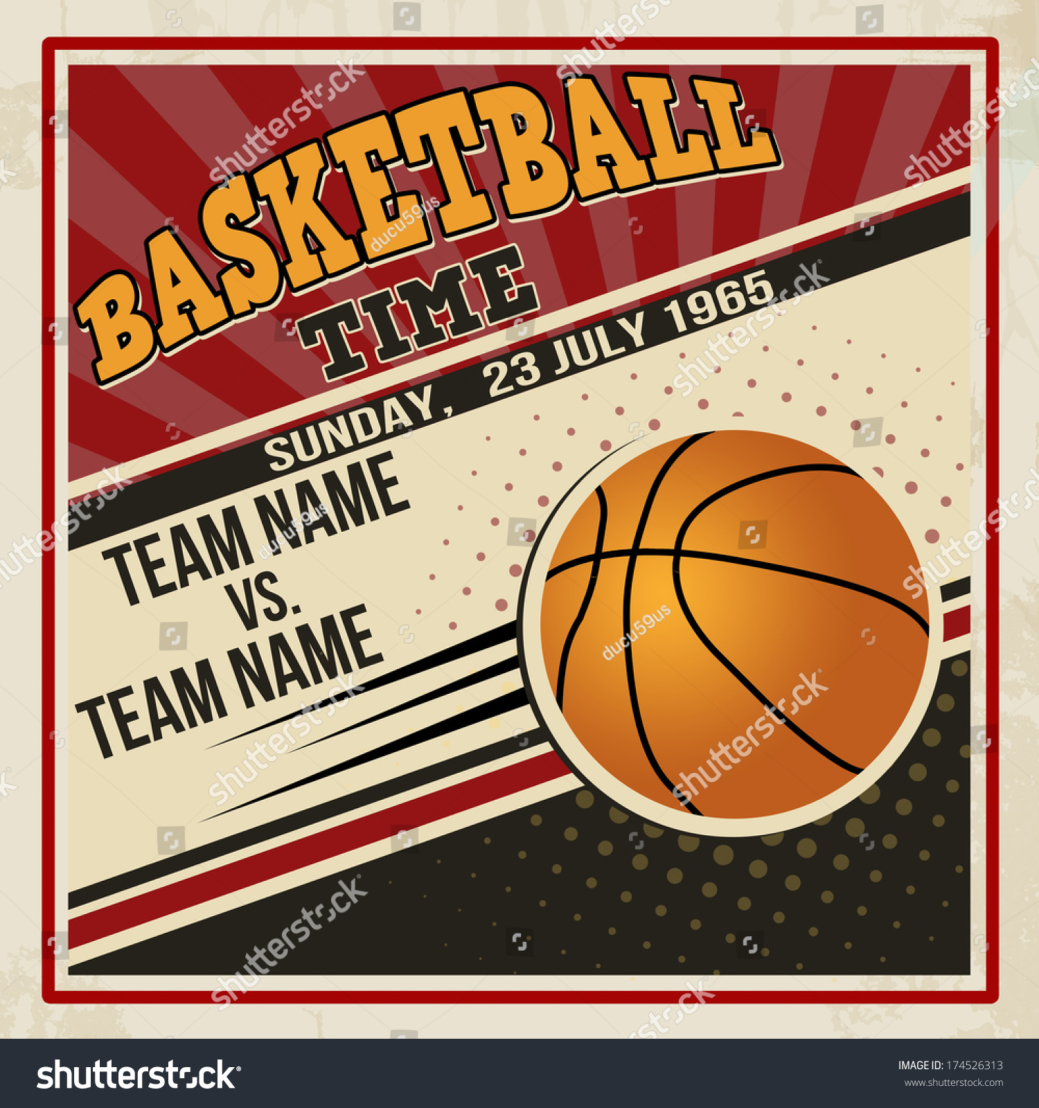 Vintage Basketball Poster 28