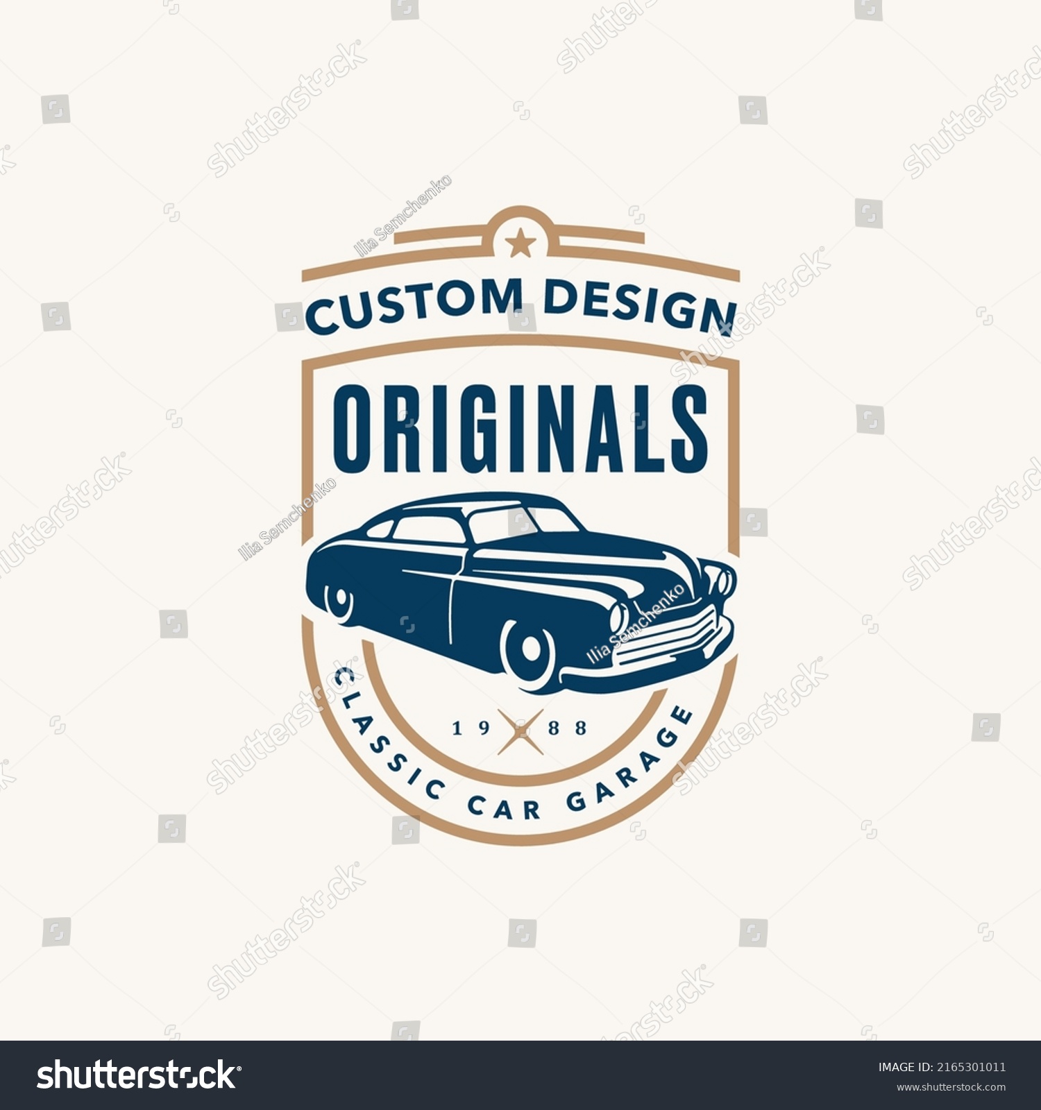 SVG of Retro car logo template. Vintage style vector illustration element for retro design label. Suitable for garage, shops, tires, car wash, car restoration, repair and racing. Hot rod classic car logo svg