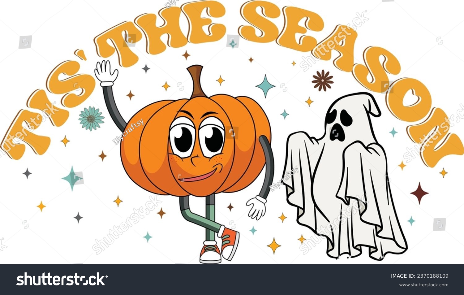 SVG of Retro Halloween Design, Halloween SVG, Halloween PNG, Halloween Bundle, svg
