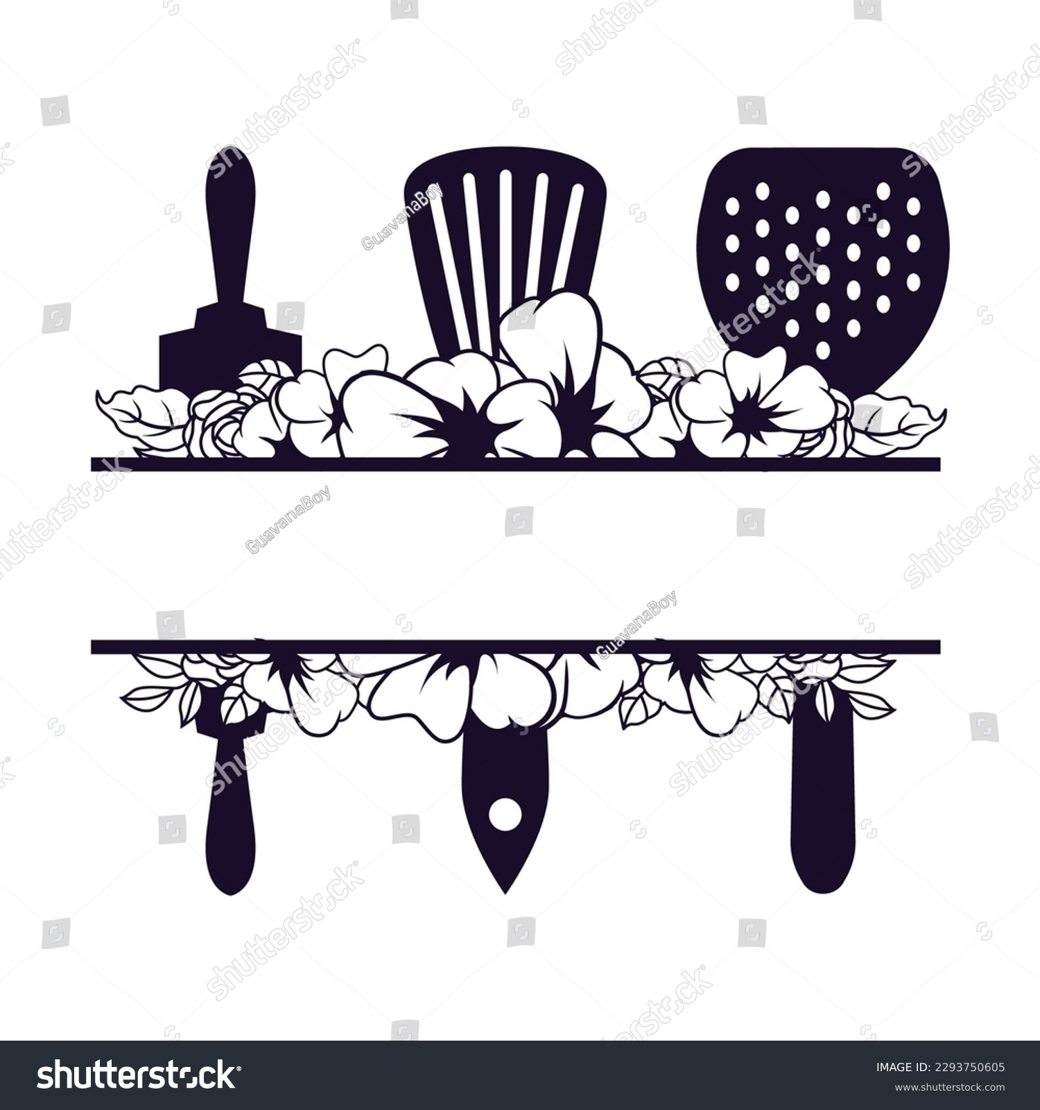 SVG of Retro kitchen utensil tools logo design. Kitchen tools clipart SVG. Vector illustration svg