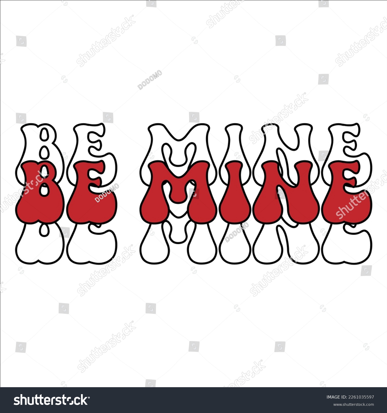 SVG of Retro Love SVG Sublimation gnomes Text Valentine svg