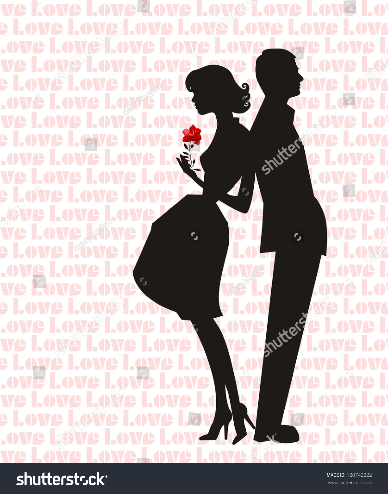 SVG of Retro man and woman silhouette (wallpaper says 
