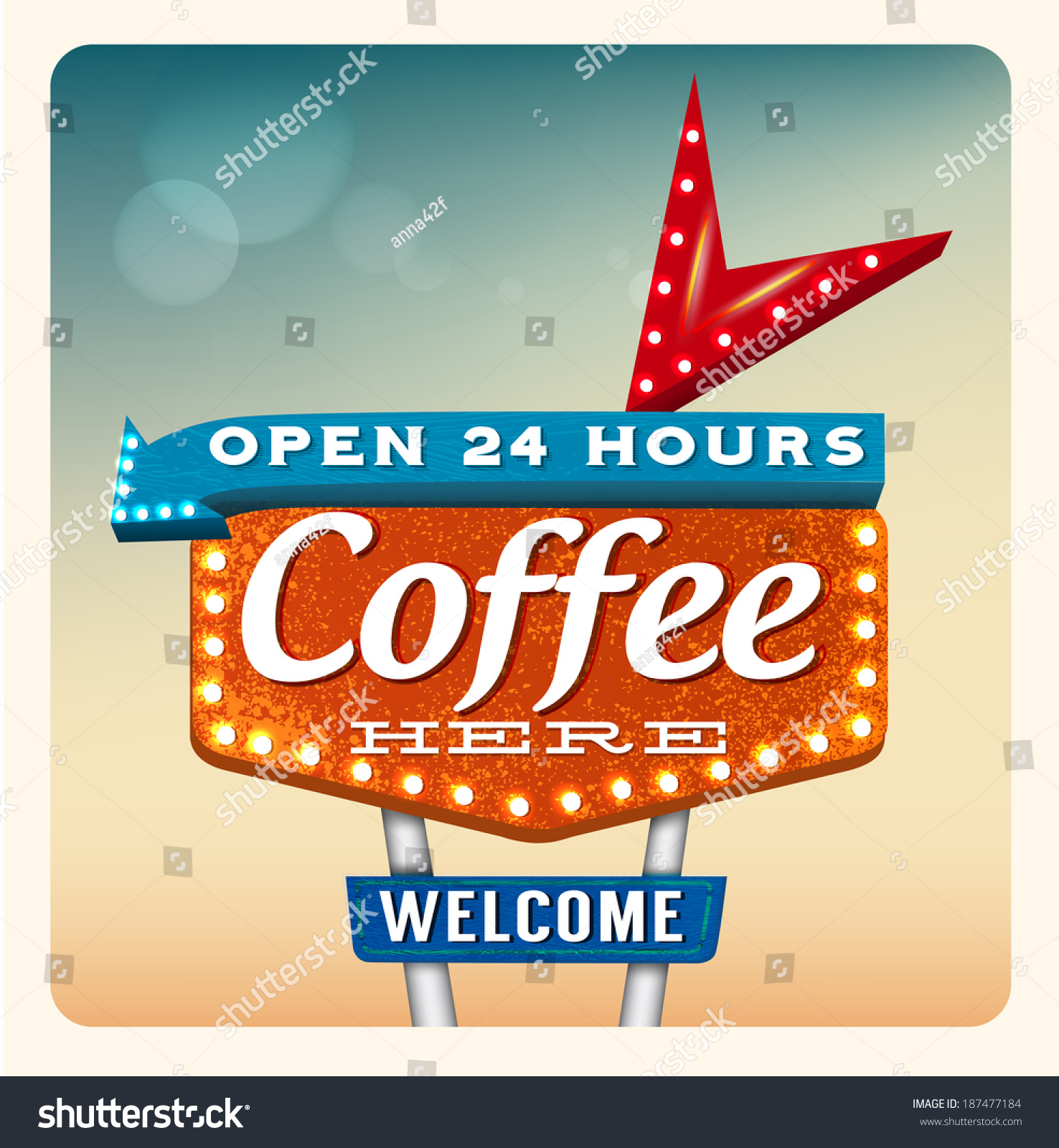 1,264 1950s motel sign Images, Stock Photos & Vectors | Shutterstock