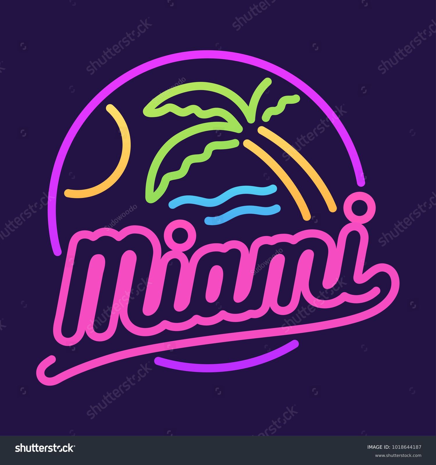 5745 Imágenes De Miami Logo Imágenes Fotos Y Vectores De Stock