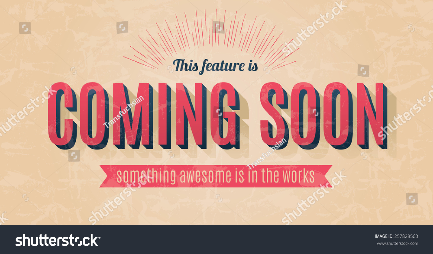 SVG of Retro text effect for a vector coming soon sign svg
