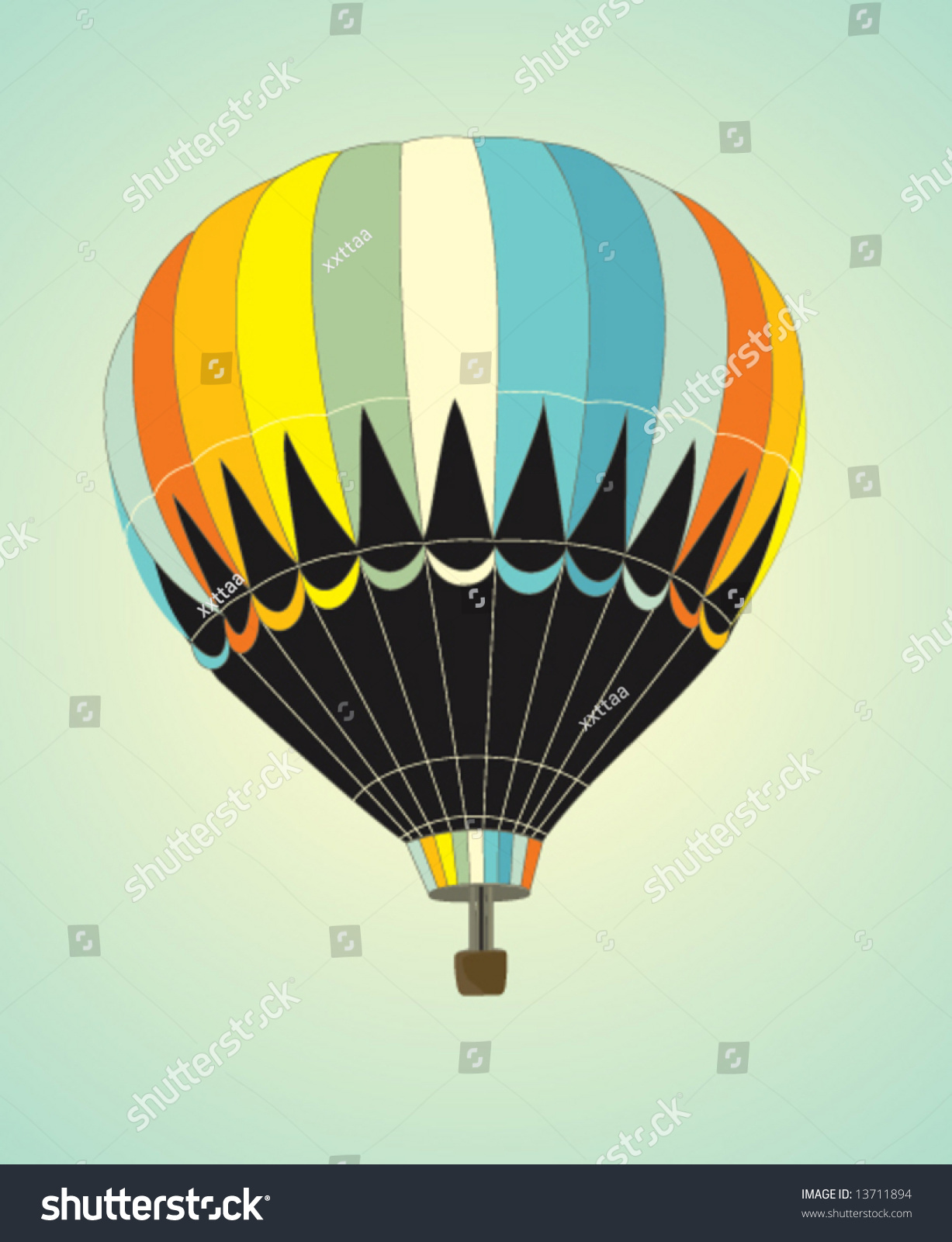 Retro Vector Balloon - 13711894 : Shutterstock