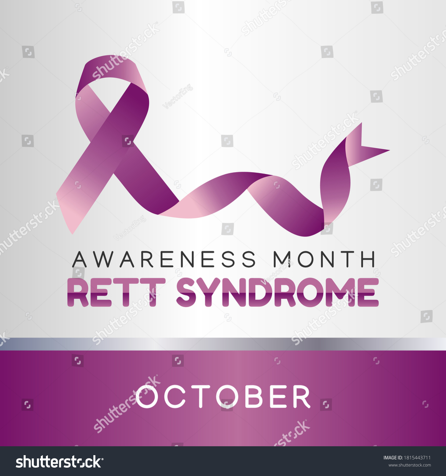 SVG of Rett syndrome awareness month vector illustration svg