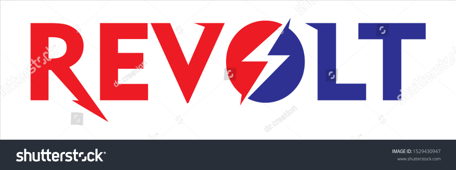 Revolt Logo Icon Stock Vector Royalty Free