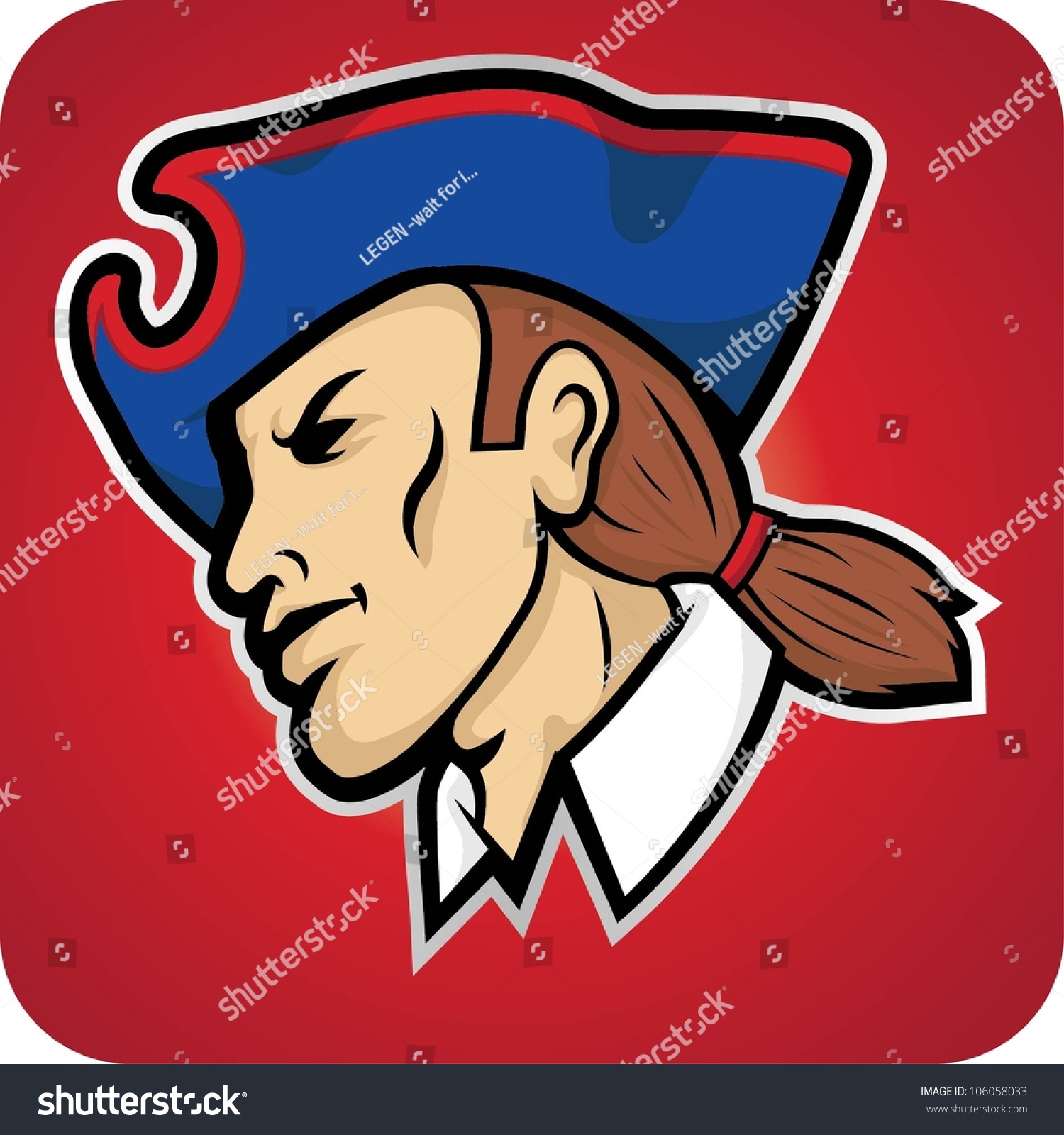 Revolutionary War Soldier Stock Vector Illustration 106058033 ...