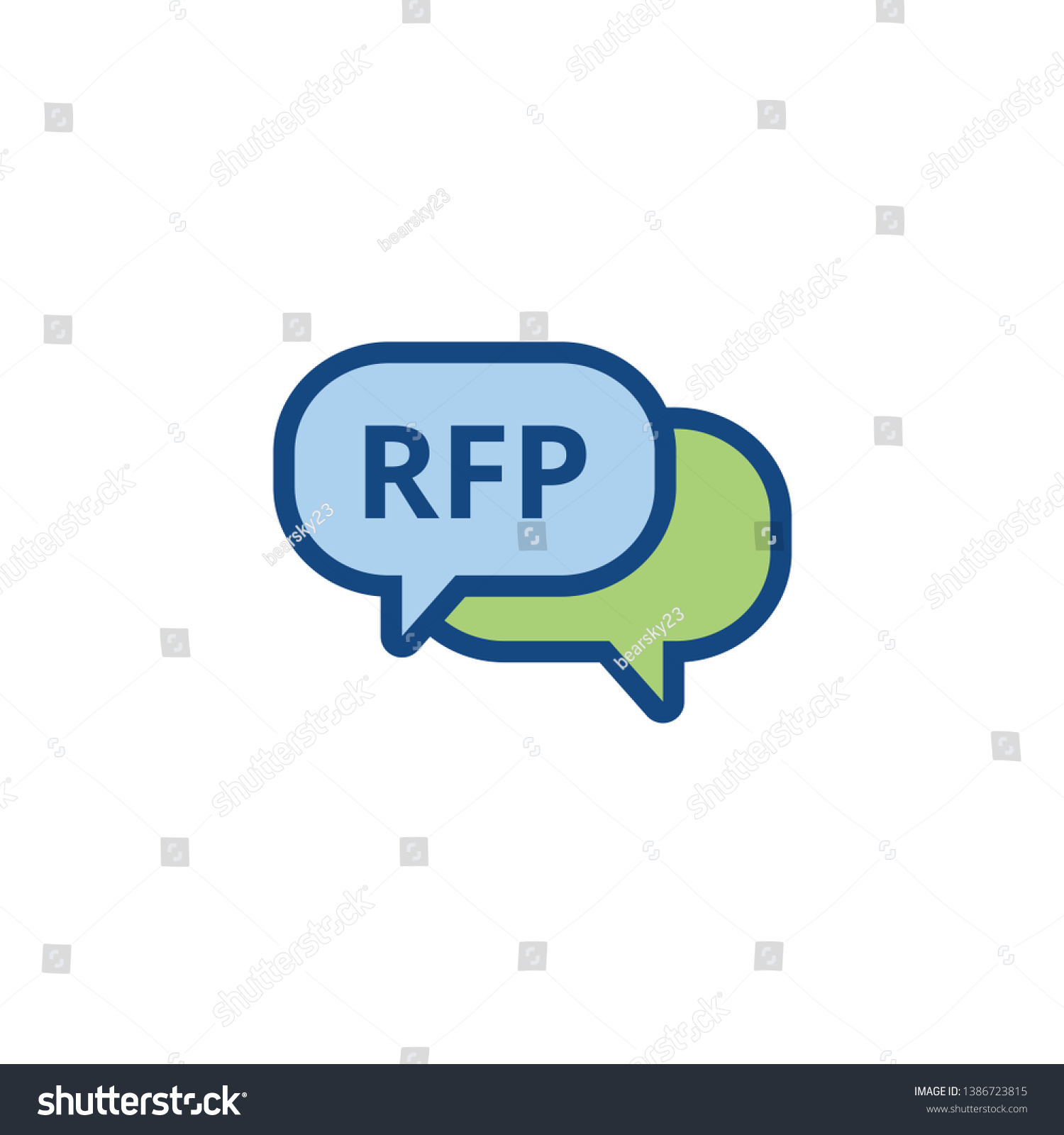 Rfp Icon Request Proposal Concept Idea Stock Vector (Royalty Free ...