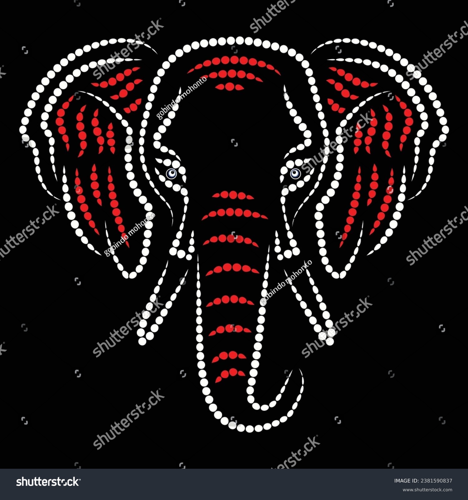 SVG of rhinstone elephant victor t shirt design svg