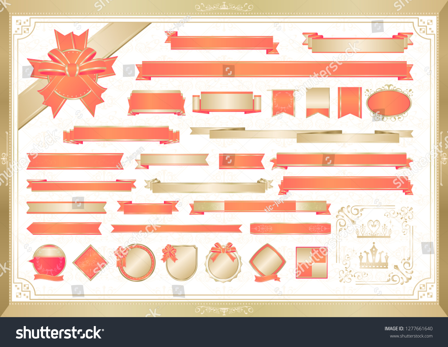 Ribbon Formal Set Stock Vector (Royalty Free) 1277661640 Shutterstock