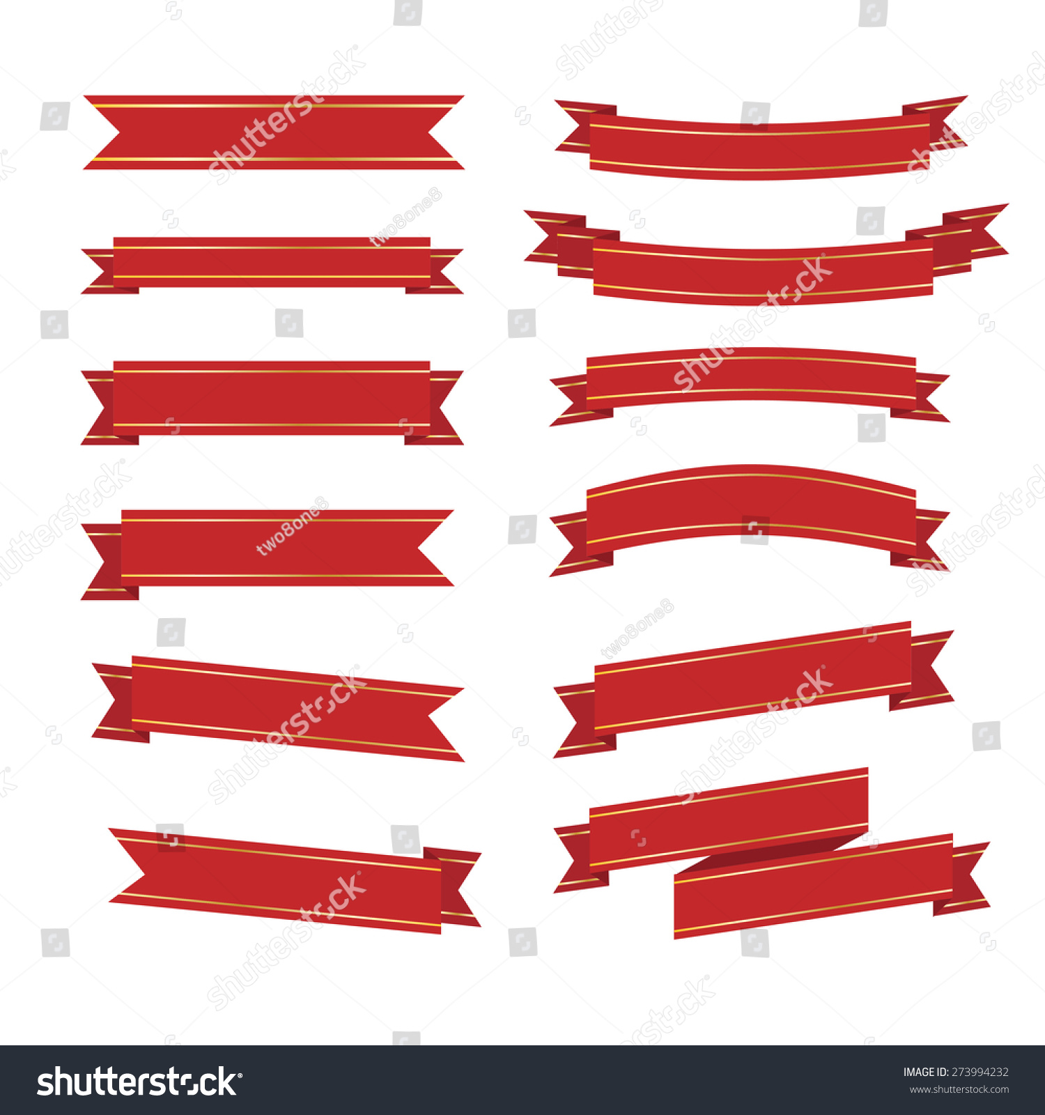 Ribbon Icons Stock Vector Illustration 273994232 : Shutterstock