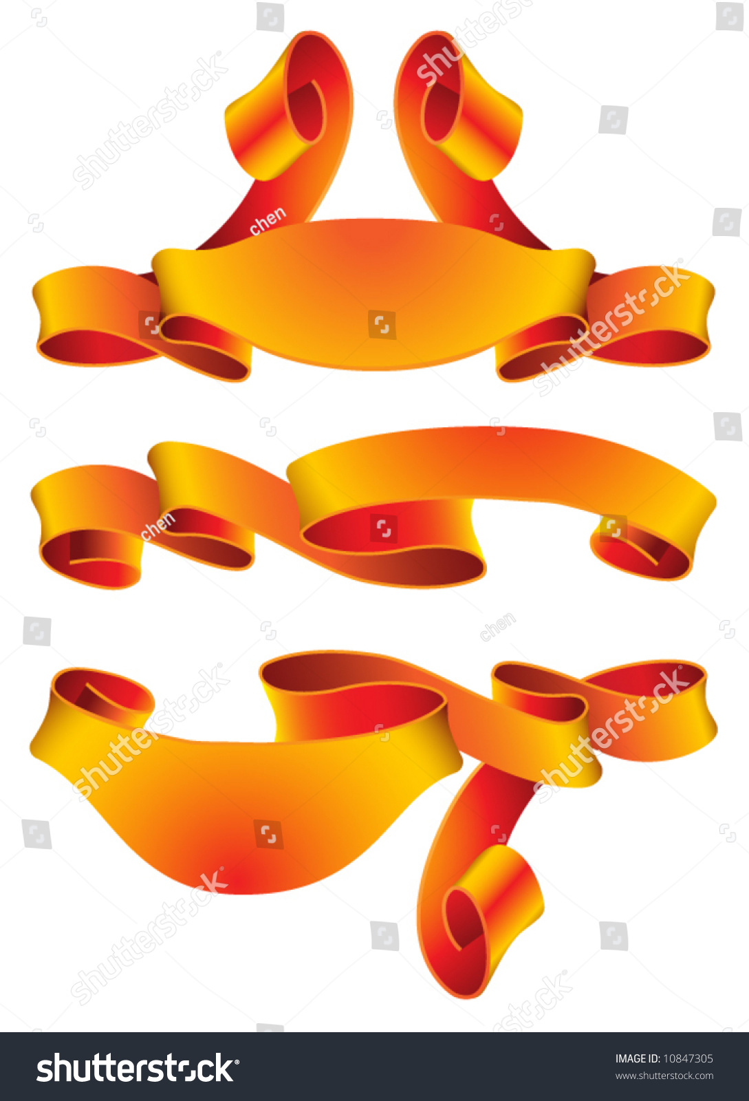 Ribbon Vector Stock Vector (Royalty Free) 10847305 | Shutterstock