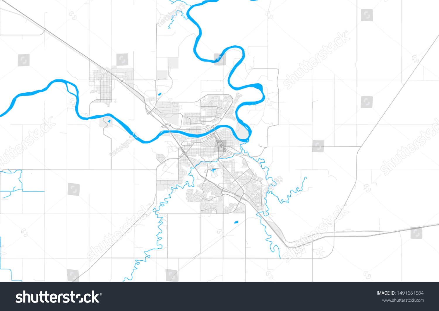 Rich Detailed Vector Area Map Medicine Royalty Free Stock Image