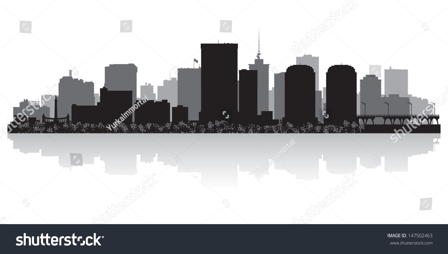 Richmond Usa City Skyline Silhouette Vector Stock Vector (Royalty Free ...