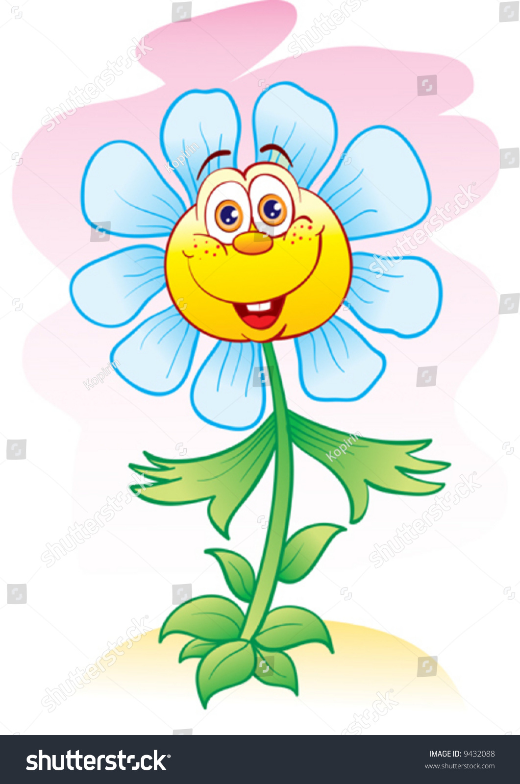 Ridiculous Flower Stock Vector Illustration 9432088 : Shutterstock