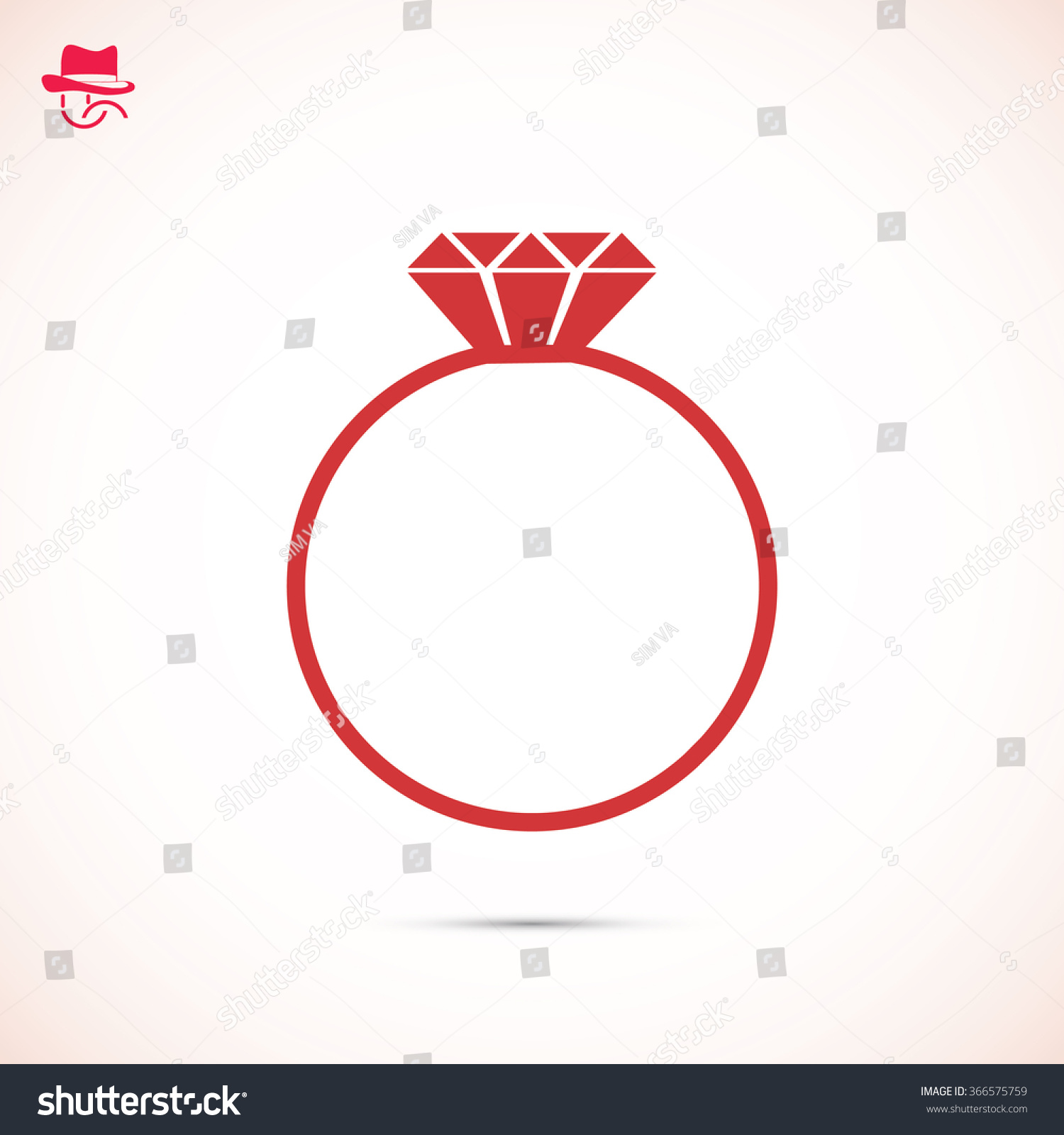 Ring Vector Icon Stock Vector (Royalty Free) 366575759 | Shutterstock