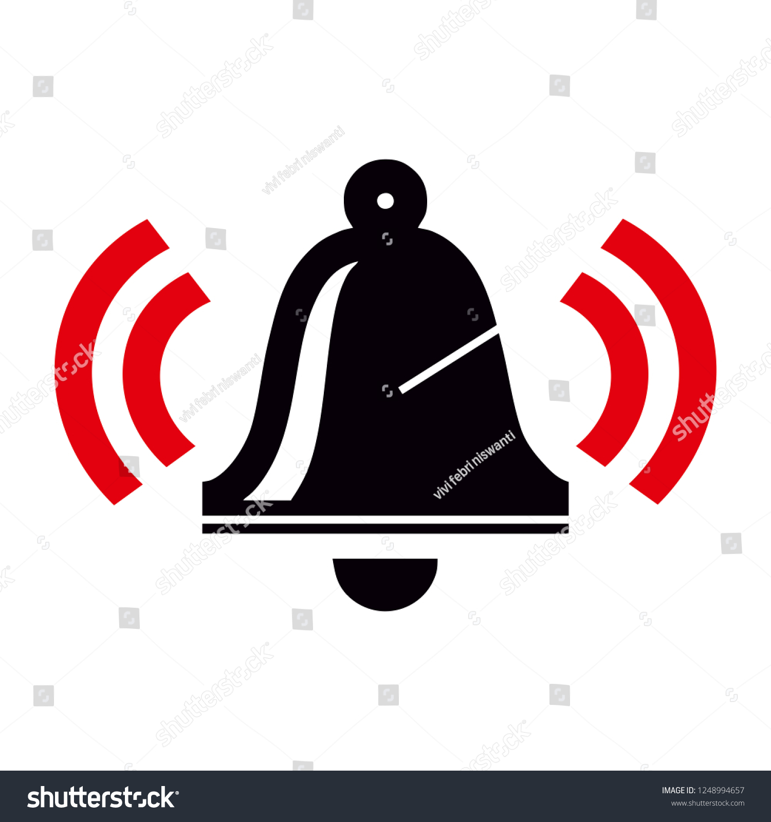 Ringing Bell Sign Stock Vector (Royalty Free) 1248994657 | Shutterstock
