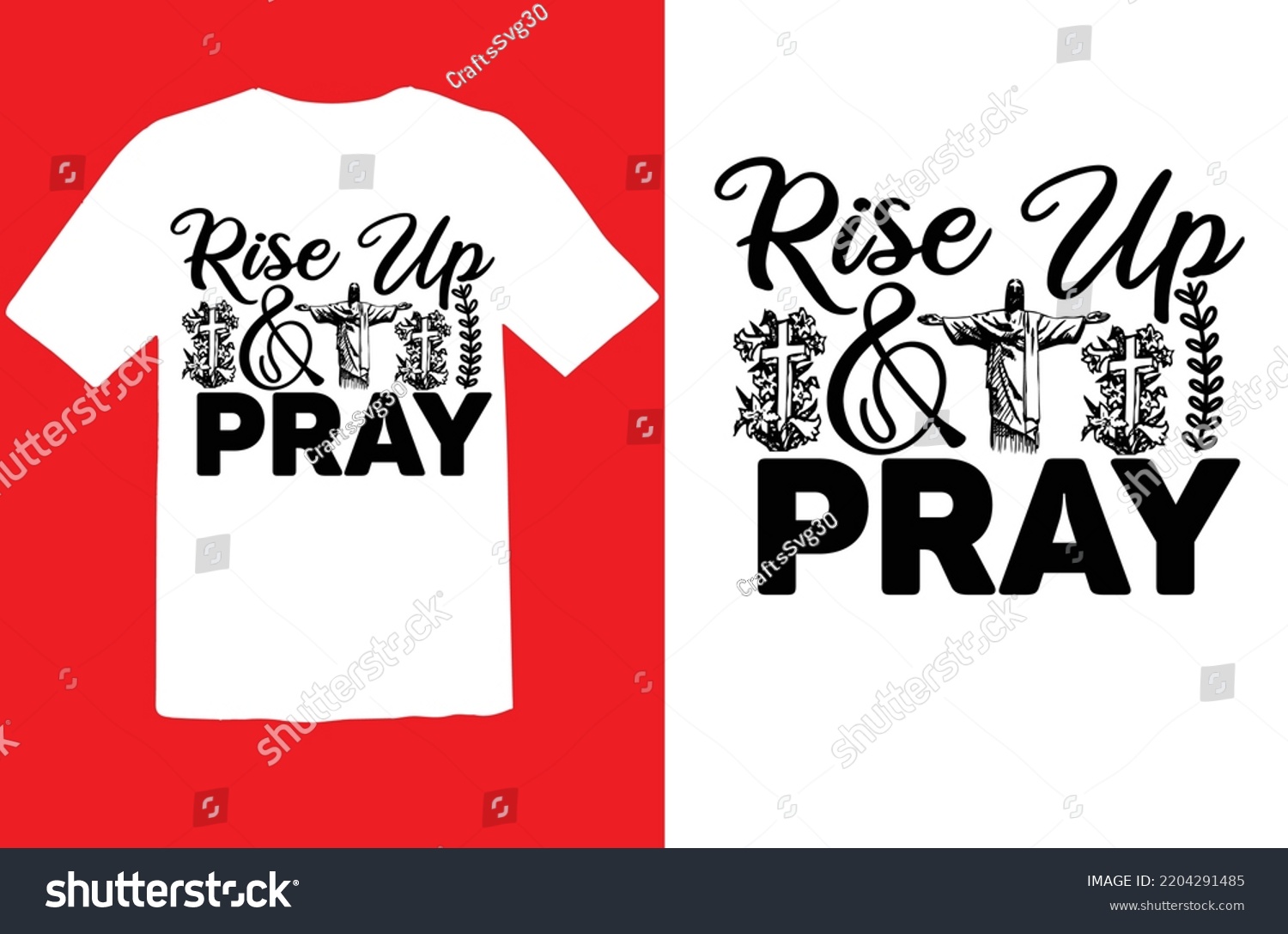 SVG of Rise Up and Pray svg design svg
