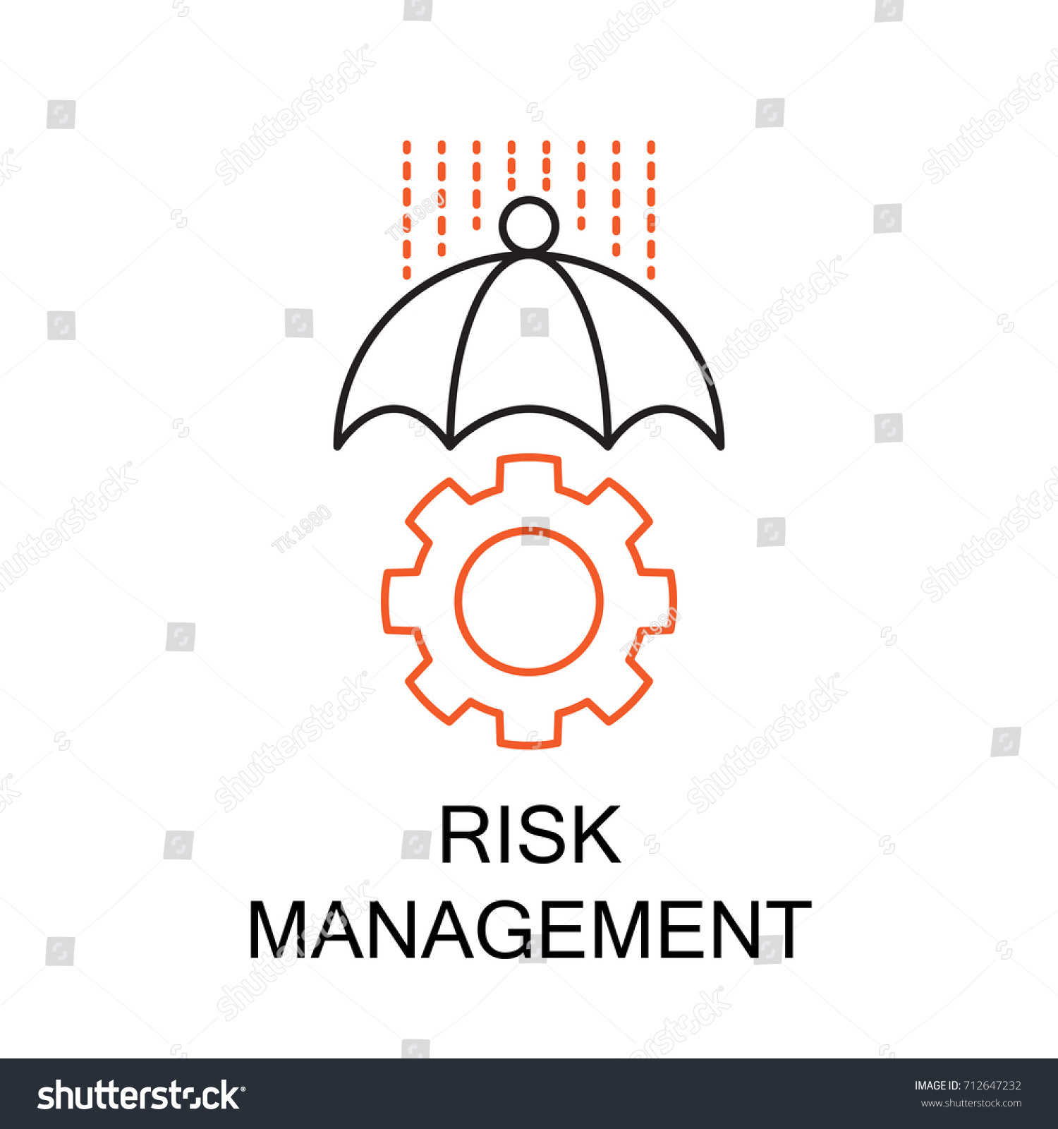 Risk Management Creative Idea Concept Modern Stock Vector (royalty Free 