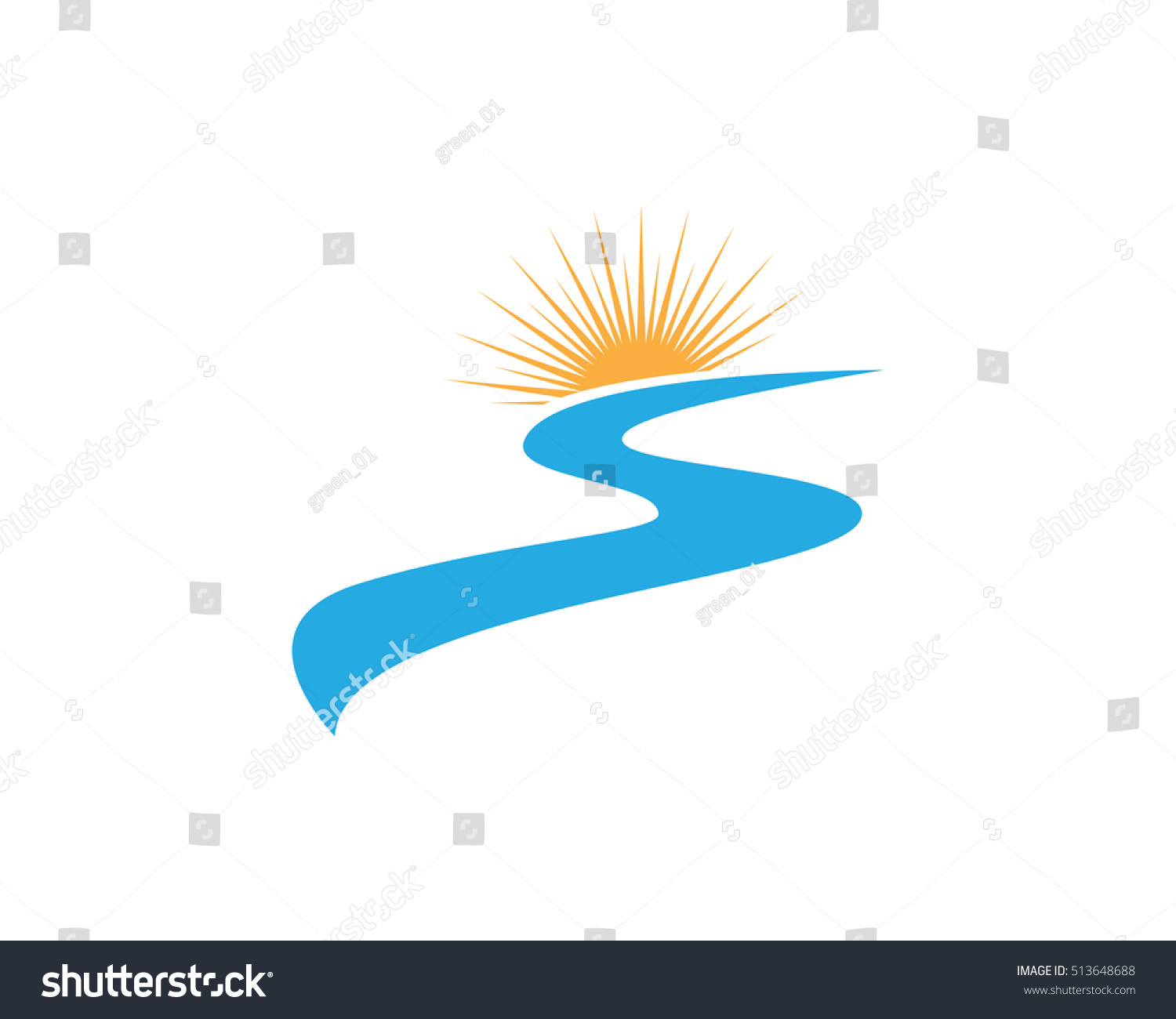 River Logo Template Stock Vector 513648688 - Shutterstock