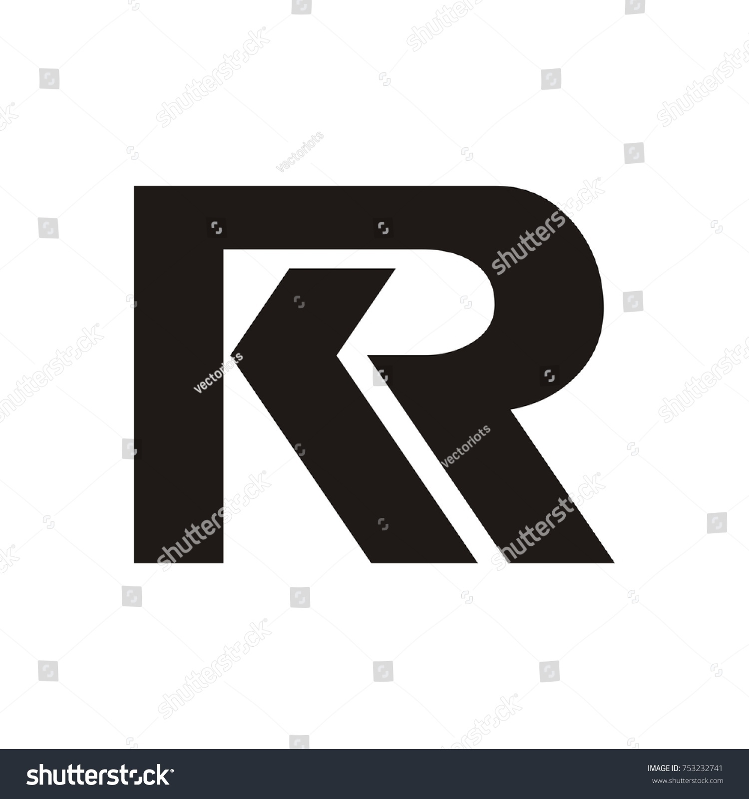 rk logo kr logo initial letter stock vector royalty free 753232741 https www shutterstock com image vector rk logo kr initial letter design 753232741