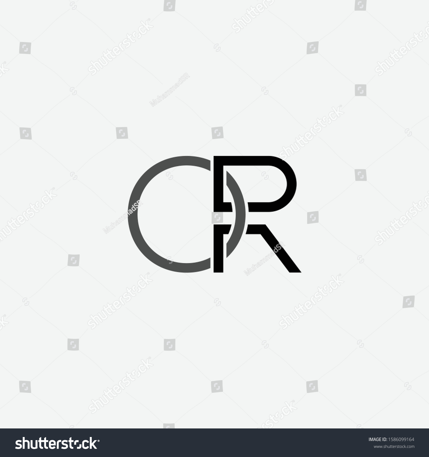 Ro Font Designs Logo Icons Stock Vector (Royalty Free) 1586099164