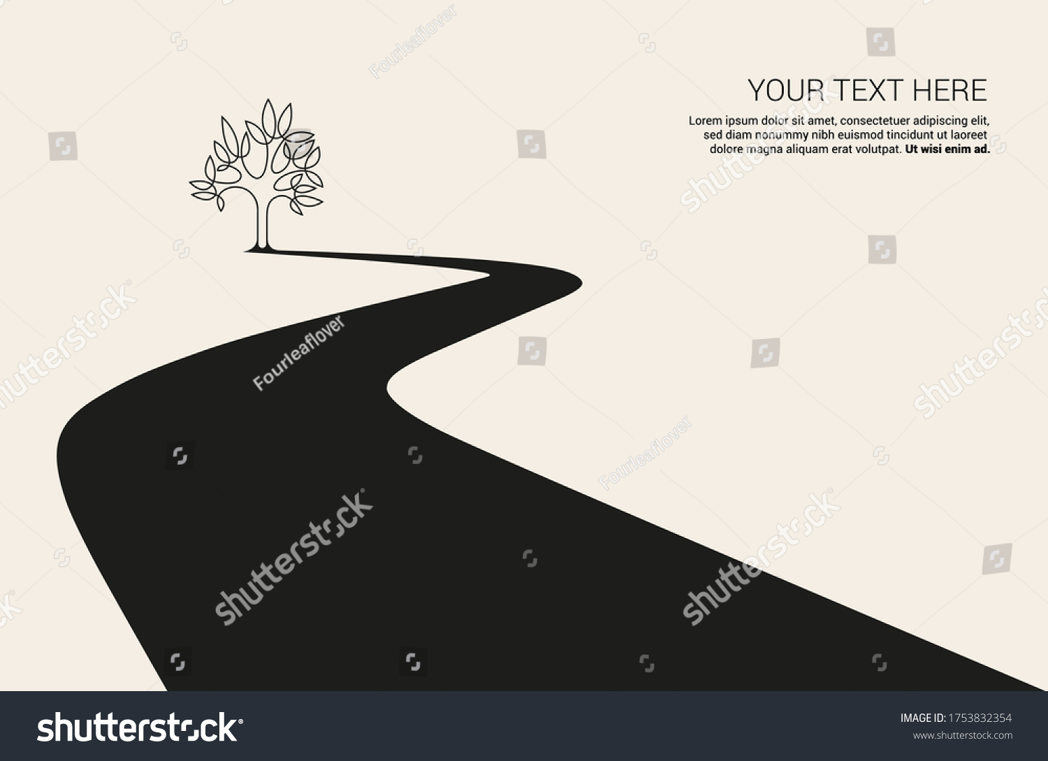 SVG of road and trees. monochrome icon svg
