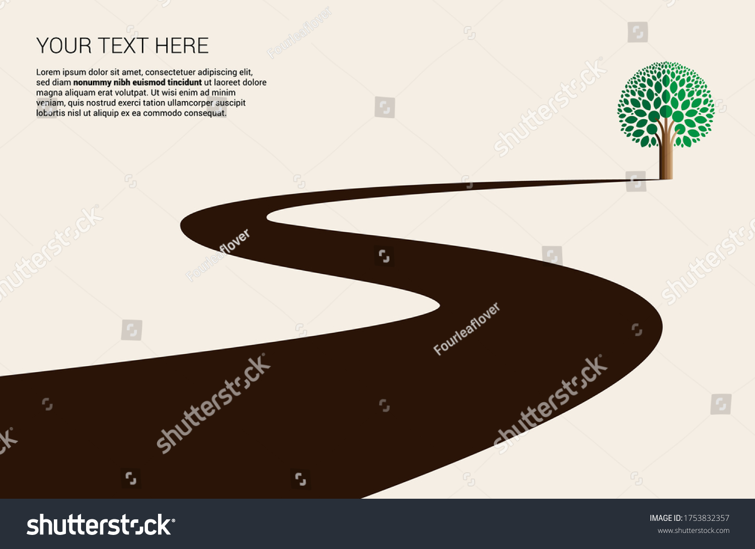 SVG of road and trees. monochrome icon svg