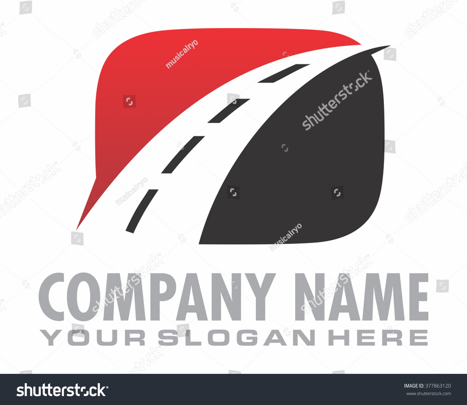 Road Highway Logo Vector Stock Vector 377863120 - Shutterstock