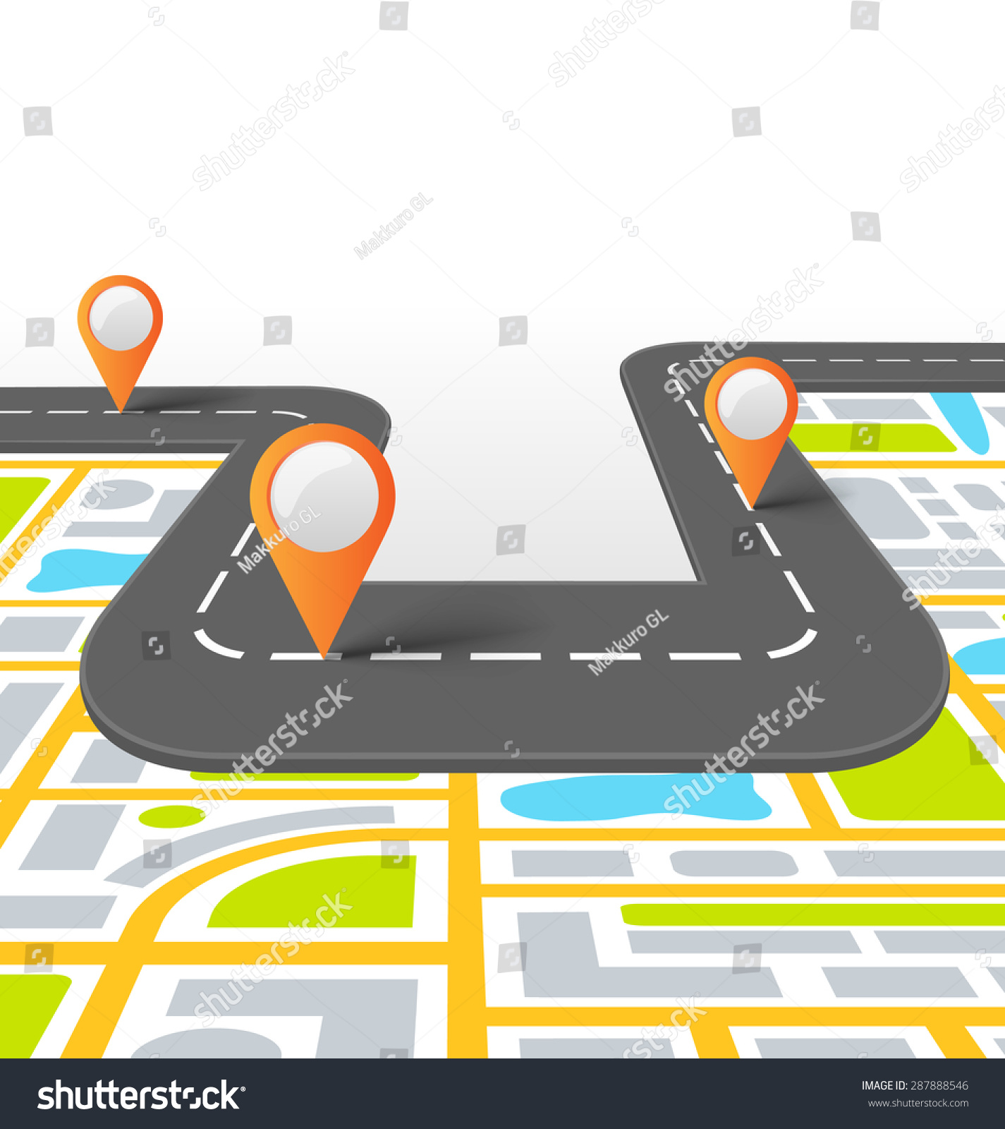 Vektor Stok Road Vector Information Background Map Tanpa Royalti 287888546 Shutterstock 7940