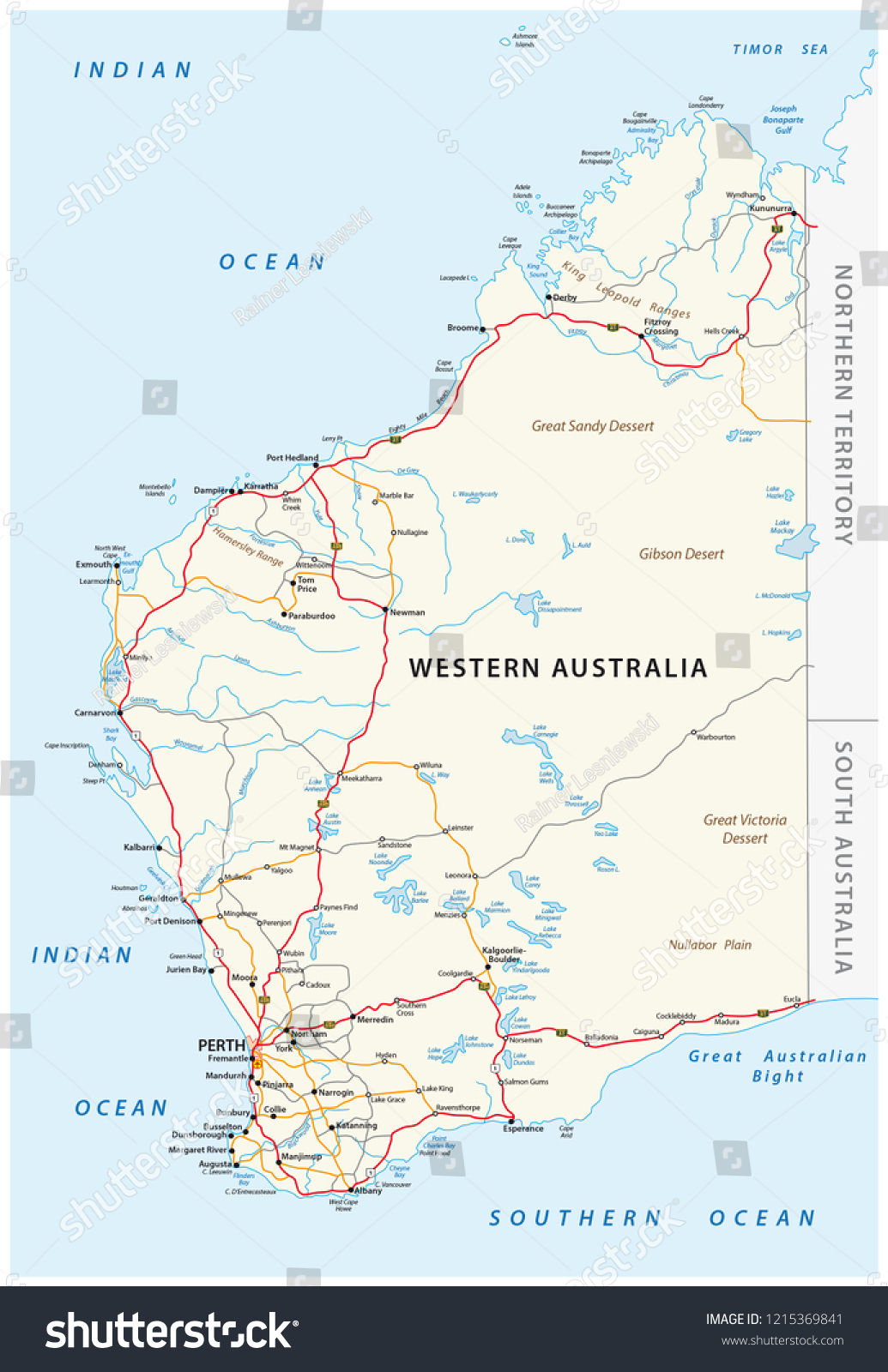 2,870 Western australia map Images, Stock Photos & Vectors | Shutterstock