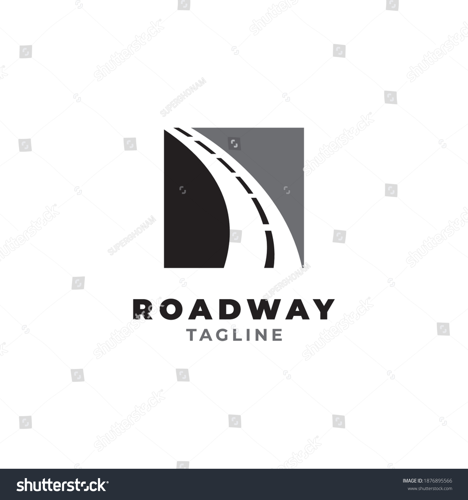 Road Way Logo Design Symbol Vector: เวกเตอร์สต็อก (ปลอดค่าลิขสิทธิ์ ...