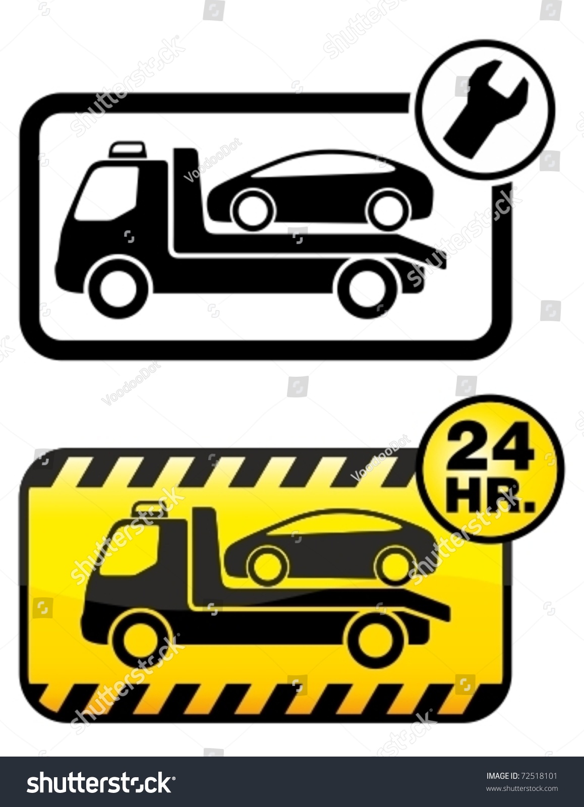 Roadside Assistance Car Towing Truck Icon Stock Vector Roadside Assistance Car Towing Truck Icon Stock Vector