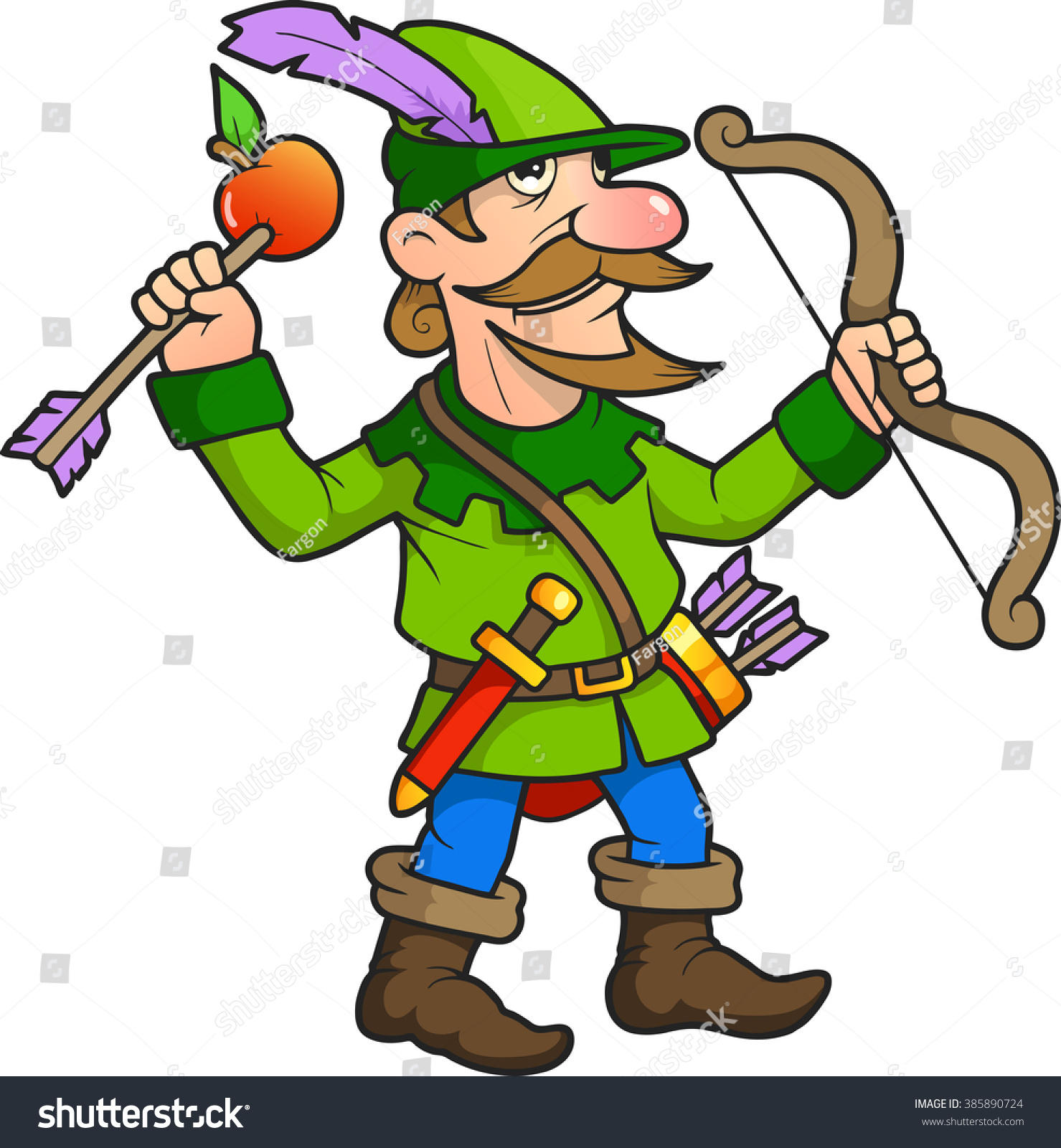 Robin Hood Stock Vector 385890724 : Shutterstock