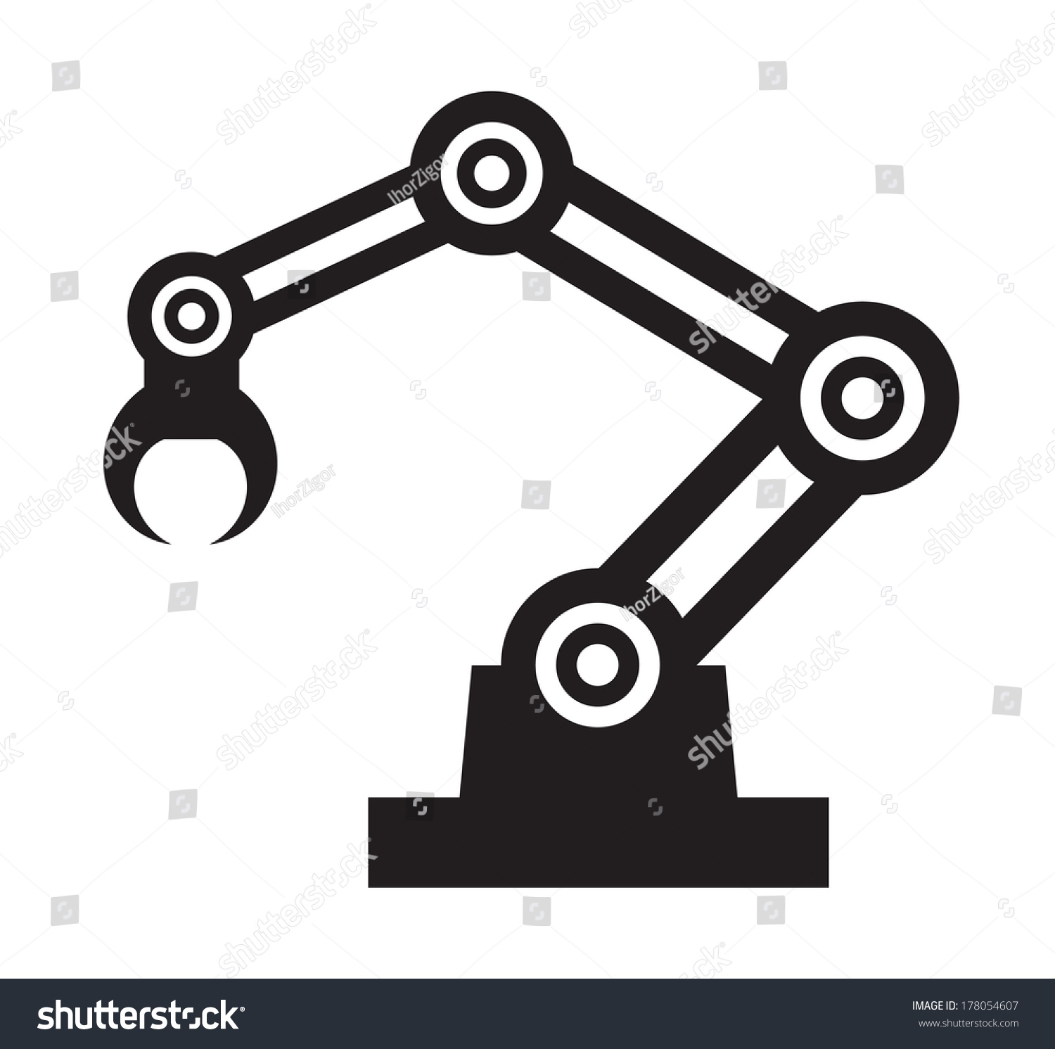 Robot Hand Stock Vector Illustration 178054607 : Shutterstock