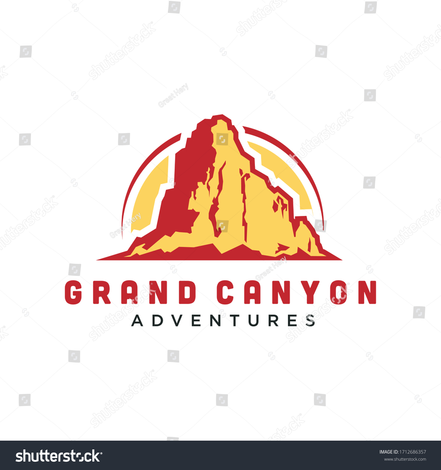 Rock Cliff Logo Design Vector Image Stock Vector (Royalty Free ...