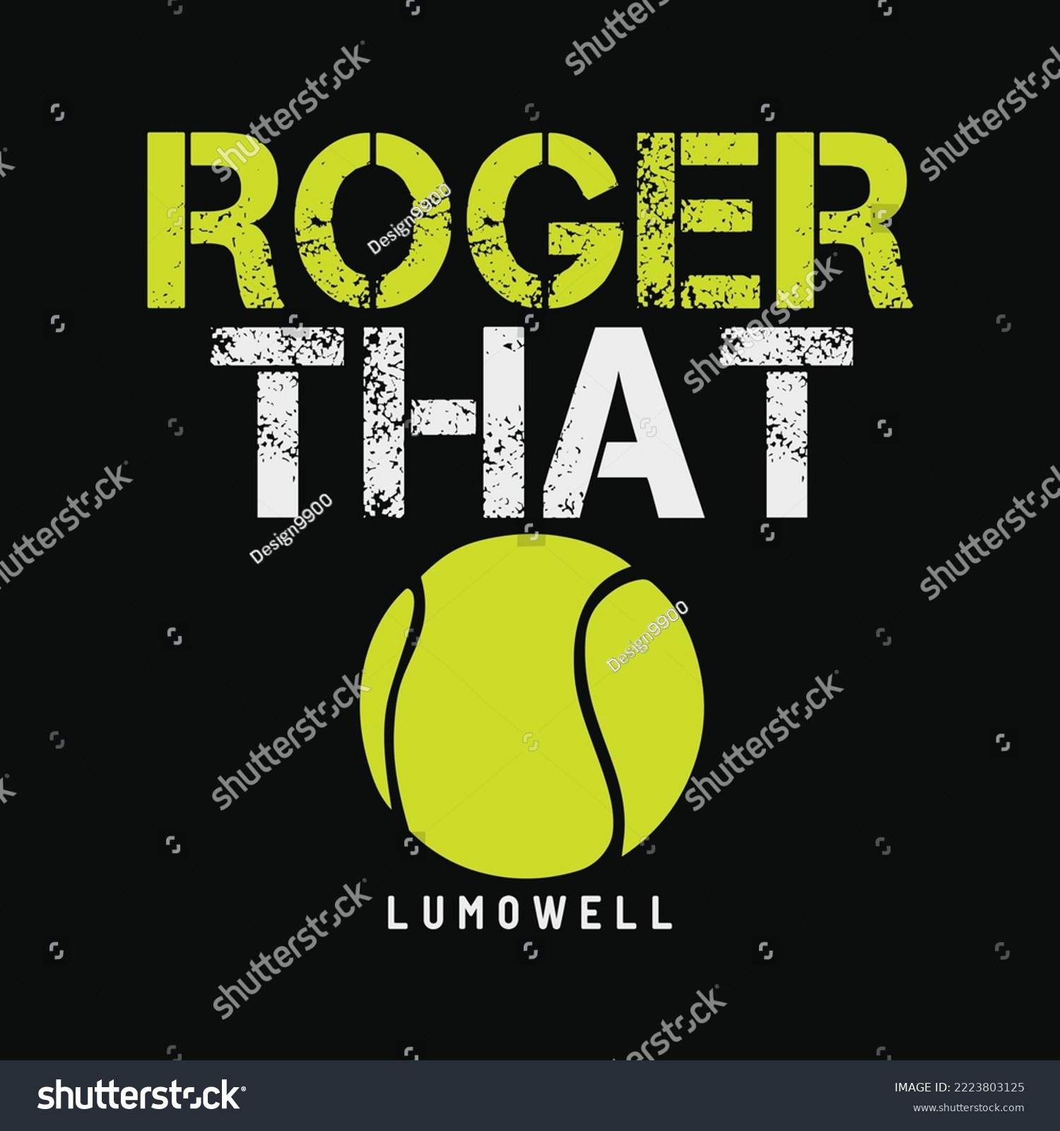 SVG of Roger That LUMOWELL svg Funny Tennis sayings svg