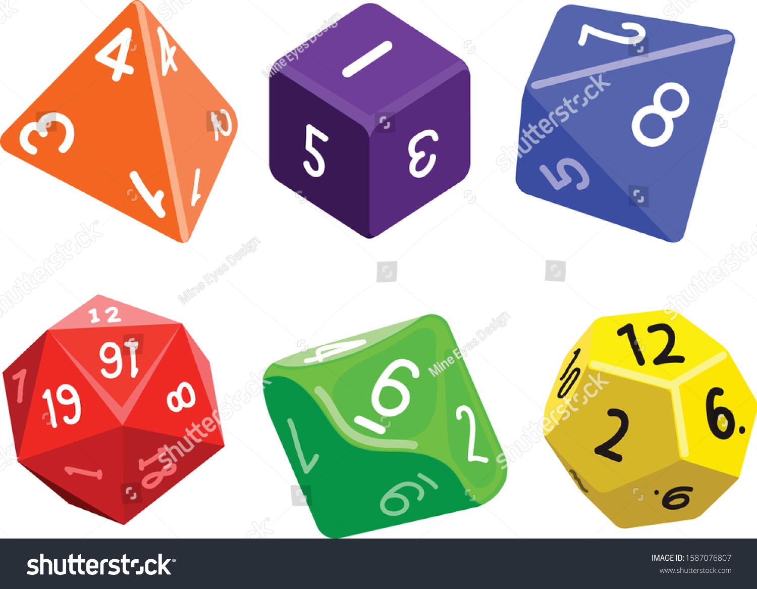SVG of Roleplaying Game Dice Gaming Tabletop svg