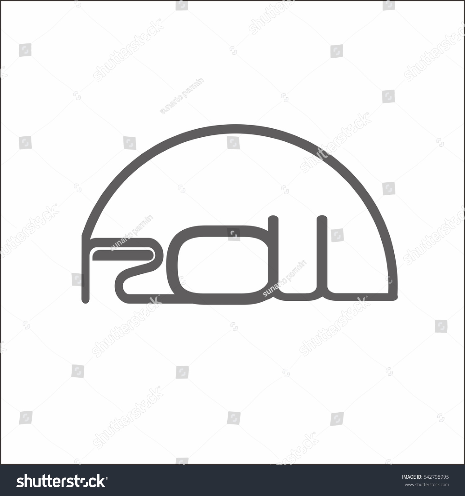 roll vector letter Vector Stock Letter Vector  Shutterstock Logo  542798995 Roll